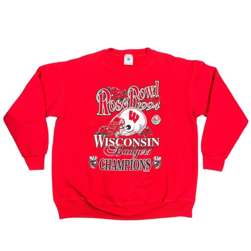 Wisconsin Badgers Rose Bowl Sweatshirt - NCAA Football Gear for Fans with ncaa shirts for men