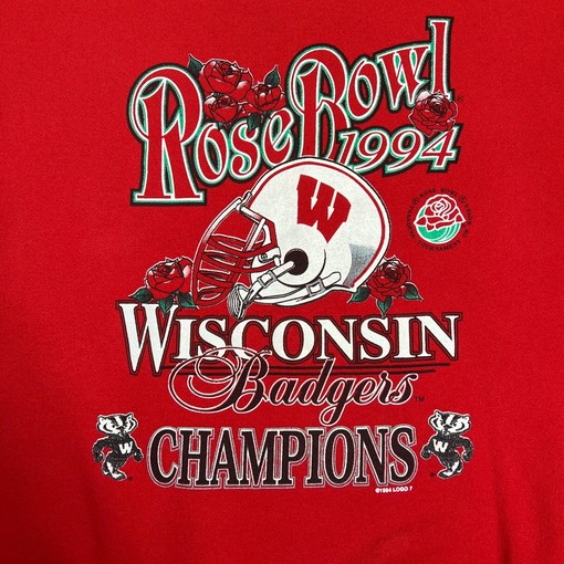 Wisconsin Badgers Rose Bowl Sweatshirt - NCAA Football Gear for Fans with ncaa shirts for men - Image 3