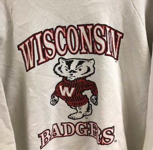 Wisconsin Badgers Shirt, Sweatshirt and the perfect gift for him or her with Vintage 1994 Wisconsin Badgers Sweatshirt - Image 2