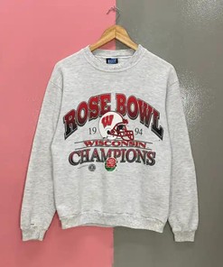 Wisconsin Badgers Sweatshirt - 1994 Rose Bowl Champions' Vintage Style with american university t shirt