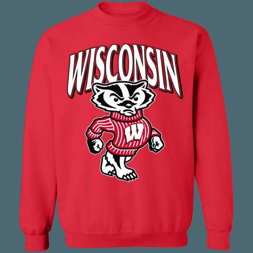 Wisconsin Badgers Vintage NCAA Crewneck Sweatshirt Hoodie Shirt Gifts for NCAA Fans
