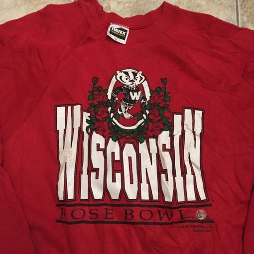 Wisconsin Badgers Vintage Style 1990s Rose Bowl Sweatshirt Bundle, Perfect NCAA Fans with ncaa shirts women - Image 3