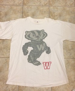 Wisconsin Badgers Vintage Style Big Logo Shirt And Sweatshirt Bundle, NCAA T-shirt with ncaa shirt kids