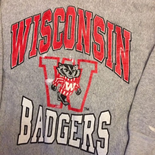 Wisconsin Badgers Vintage Style Crewneck Sweatshirt, Ideal NCAA Gift for Fans with sport shirts girls - Image 2