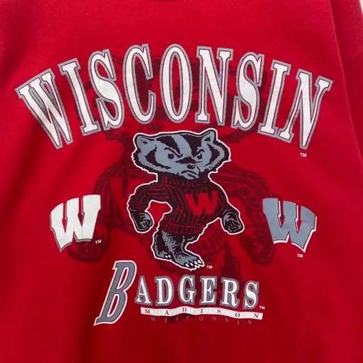 Wisconsin Badgers Vintage Style Pullover Sweatshirt Bundle, Perfect for NCAA Fans with ncaa shirts for men - Image 2