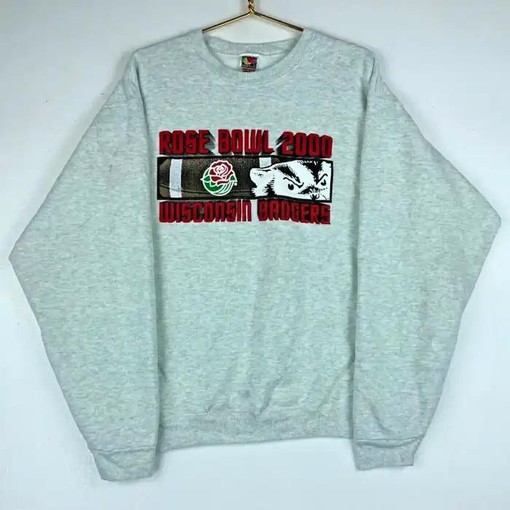 Wisconsin Badgers Vintage Style Rose Bowl Crewneck Sweatshirt, Hoodie, T-Shirt with sport shirts unisex