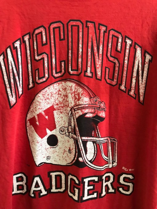 Wisconsin Badgers Vintage Style Shirt and Sweatshirt Bundle, NCAA Gifts for Fans with ncaa shirts for men - Image 2