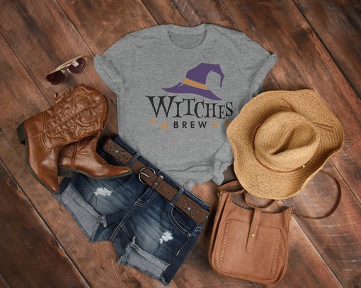Witch's Brew UNISEX Tees, Hocus Pocus T-Shirt, Magic T-Shirt, Witchcraft Tee, Halloween Shirt, Witch T-Shirt - Image 3