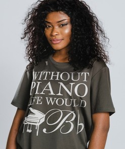 Without Piano Life Would B Flat Shirt, Funny Gift for Pianist, Music Lover Shirt, Classic Movie T Shirts