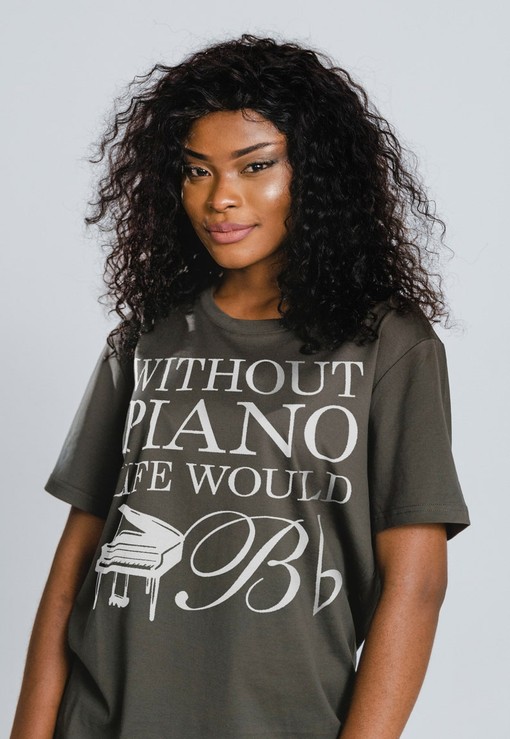Without Piano Life Would B Flat Shirt, Funny Gift for Pianist, Music Lover Shirt, Classic Movie T Shirts