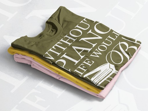 Without Piano Life Would B Flat Shirt, Funny Gift for Pianist, Music Lover Shirt, Classic Movie T Shirts - Image 4