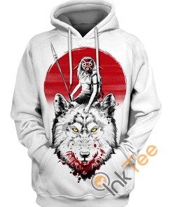 Wolf Princess Animal Art Hoodie with 3D Print All Over for Nature Lovers