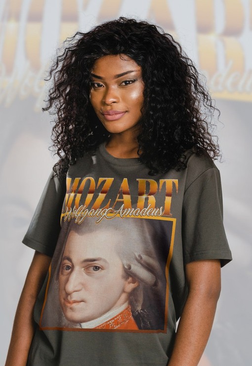 Wolfgang Amadeus Mozart Classical Music Artist T-Shirt, Vivaldi, Mozart and More, Classic Movie T-Shirts