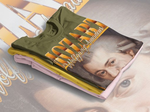 Wolfgang Amadeus Mozart Classical Music Artist T-Shirt, Vivaldi, Mozart and More, Classic Movie T-Shirts - Image 4