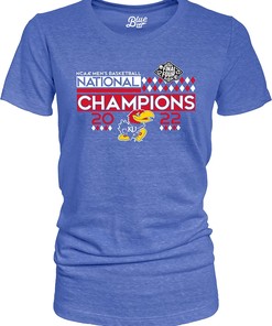 Women's NCAA Kansas Jayhawks National Basketball Champions T-Shirt 2022 - Gifts for Fans of College Shirts