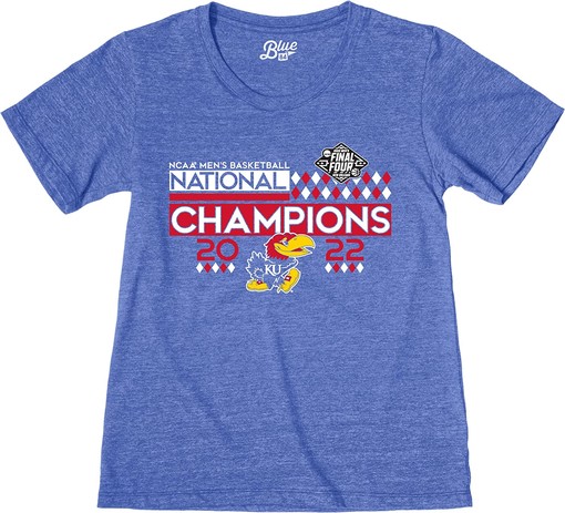 Women's NCAA Kansas Jayhawks National Basketball Champions T-Shirt 2022 - Gifts for Fans of College Shirts - Image 2