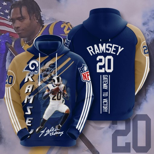 Women's Unique All Over Print Hoodie - Los Angeles Rams Fan Gift