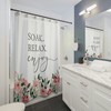Women's Unique Shower Curtain - Soak, Relax, and Enjoy