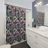 Woodland Cottage Core Mushroom Shower Curtain | Retro Boho Shower Curtain | Restroom Shower Curtains Colorful