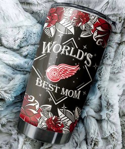 World's Best Mom Cheers for Red Wings with This NHL Tumbler with Personalized Tumblers