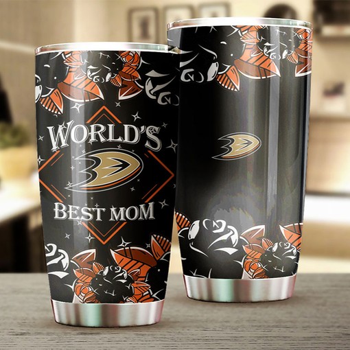 World's Best Mom Deserves Only the Best Anaheim Ducks NHL Tumbler - Image 2