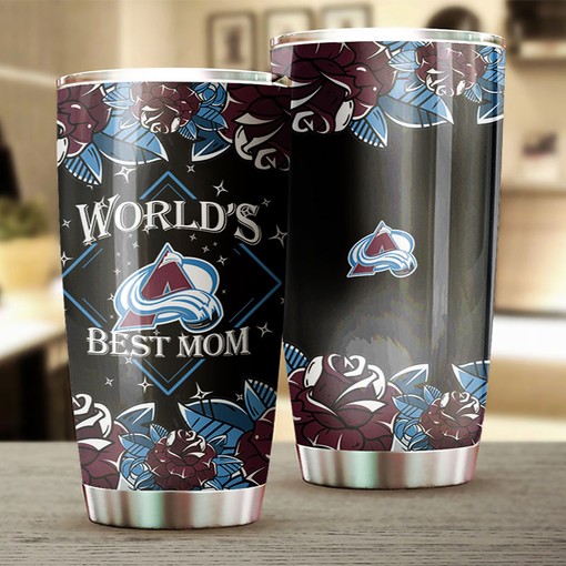 World's Best Mom Deserves Only the Best Colorado Avalanche NHL Tumbler - Image 2