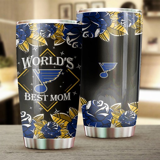 World's Best Mom St. Louis Blues NHL Tumbler - Image 2