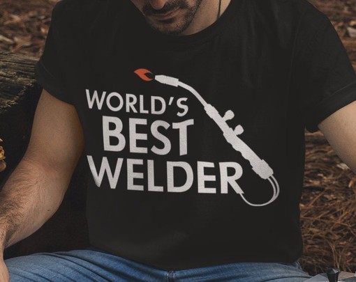 World's Best Welder T-Shirt, Welding Shirt, Metal Works Shirt, Funny Welder Shirt, Gift for Welder, Movie Shirts for Men - Image 2