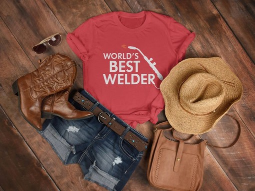 World's Best Welder T-Shirt, Welding Shirt, Metal Works Shirt, Funny Welder Shirt, Gift for Welder, Movie Shirts for Men - Image 3