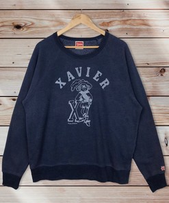 Xavier University Vintage Style Crew Neck Sweatshirt, Xavier University Sweater Pullover