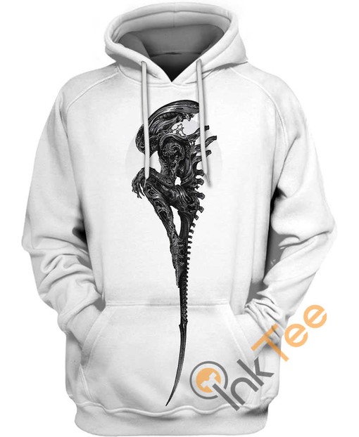 Xenomorph Prime Alien Sci-Fi Horror Hoodie with 3D All Over Print for Fans