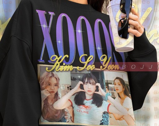 Xooos Kim Soo Yeon Cute Youtuber Sweatshirt, Fan Sweater for Music Lovers - Image 4