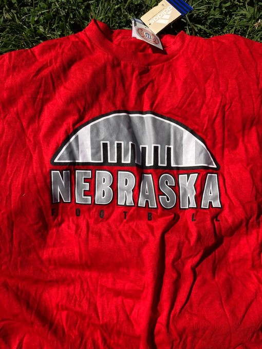 Y2K Nebraska Football Athletic Cotton Crewneck Sports Shirt, NCAA Apparel for Men - Image 2