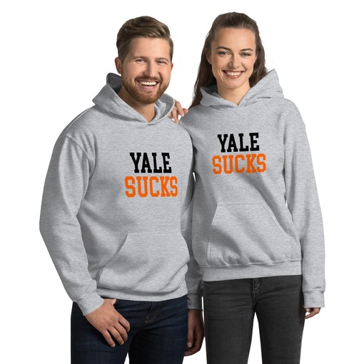 Yale Sucks Princeton Rivalry Hoodie Sweatshirt - NCAA Sport Shirt for Fans, Keyword: sport shirts unisex - Image 2