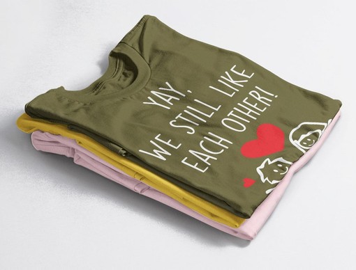 Yay We Still Like Each Other Unisex Tee, Funny Couples Shirt, Valentine Gift, Wife and Husband Shirt, Matching Shirts - Image 4