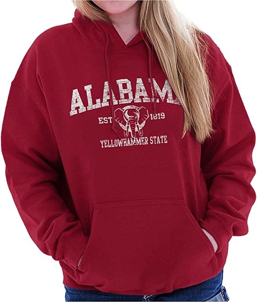 Yellow Hammer Elephant Pride Hoodie Sweatshirt Alabama State University Shirt For Ncaa Fans - Image 2