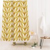 Yellow Mid Century Geometric Shower Curtain | Retro Bathroom Decor | Best Shower Curtains