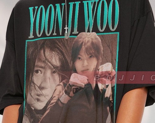 Yoon Ji Woo MyName Homage Retro Shirt, Jeon Pil Do Classic TV Series KDrama Graphic Tees, Movie Fans Gifts - Image 2