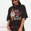 You Melt My Heart Longsleeve Tee, Lovers Matching T-Shirt, Valentine Sweatshirt with Gift for Couple Quote