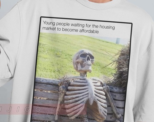 Young People Waiting For The House Price Become Affordable Funny Movie Shirt with Possums and Opossums - Image 2