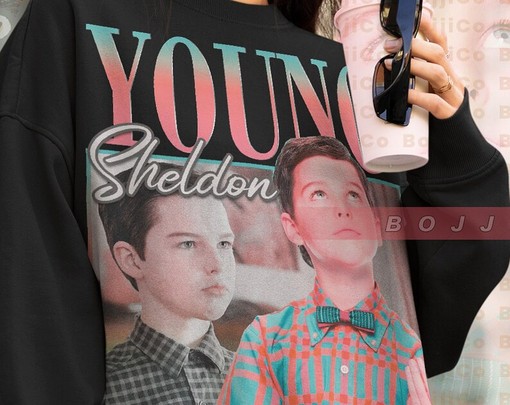 Young Sheldon Sweatshirt with Mary and Missy Cooper Tee, Homage to Armitage Sheldon Cooper, Movie Shirts for Boys - Image 4