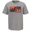 Youth Athletic Baseball Tee: MLB Baltimore Orioles Boys' Poly T-Shirt with Team Logo