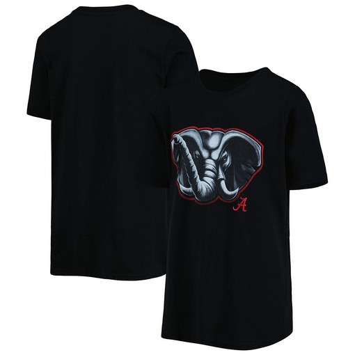 Youth Black Alabama Crimson Tide Midnight Mascot T-Shirt and Alabama Sweatshirt Gifts for NCAA Fans