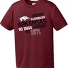 Youth Boy's Arkansas Razorbacks NCAA Offsides Short Sleeve Polyester Competitor T-Shirt with NCAA Shirts Kids
