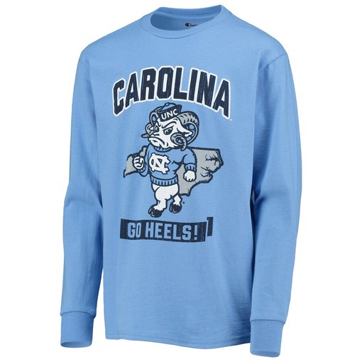 Youth Champion Carolina Blue North Carolina Tar Heels Shirt - NCAA Shirts For Kids