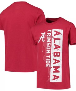 Youth Crimson Alabama Crimson Tide Challenger T-Shirt and Alabama Sweatshirt Gifts for NCAA Fans