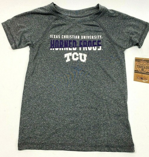 Youth TCU Texas Christian University Horned Frogs Tee T-Shirt, Official University Football Fan Shirt - Image 2