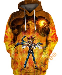 Yu-Gi-Oh Exodia and Yami Yugi in All Over Print 3D Hoodie