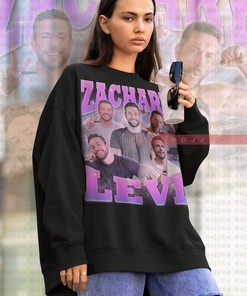 Zachary Levi Homage Retro 90s Sweatshirt - Zachary Levi Fan Tee