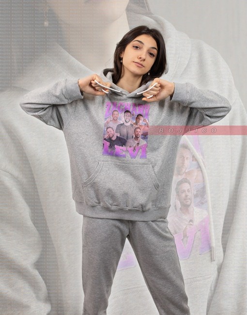 Zachary Levi Homage Retro 90s Sweatshirt - Zachary Levi Fan Tee - Image 2